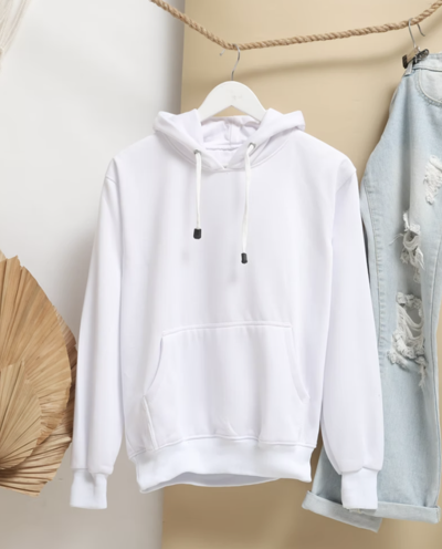white hoodie